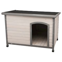 natura Classic Dog House, Large, Gray