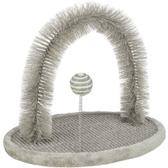Scratching Plate with Brush Cat Scratcher & Self Groomer