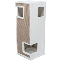 Gerardo Plush & Sisal 3-Story 39.4" Cat Condo Tower with Removable Cushions