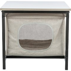 Emmie Indoor Cat Condo, Cat Bed Side Table, Cat Hideaway Cave with Cozy Cushion