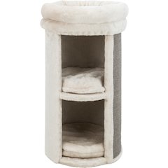 Mexia Plush & Sisal 2-Story 39" Cat Condo Tower with Removable Cushions