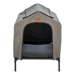 2-in-1 Elevated Portable Dog House or Dog Cot & Tent for Small-Medium Dogs
