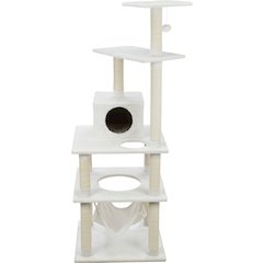 Abby Plush 4-Level 63.5" Cat Tree with Sisal Scratching Posts Condo & Cat Toy