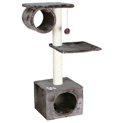 San Fernando Plush & Sisal 3-Level 41.7" Cat Tree, Scratching Posts & Condo