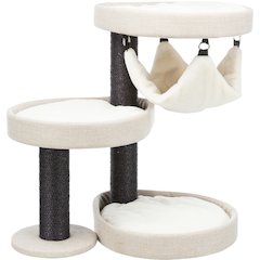Vidor Plush & Sisal 2-Level 28.3" Cat Tree Scratching Posts Hammock Cushions