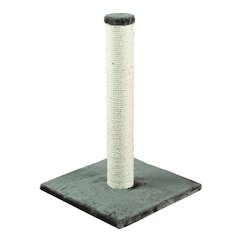 Parla Sisal 24.5" Cat Scratching Post with Plush Base, Gray