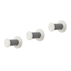 XXL Multi-Level Wall Mounted Cat Perch-Step, 3 Piece Set, Gray-White