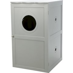 2-Story Cat Litter Box Enclosure Hidden Litter Indoor Cat Furniture Accent Table