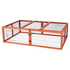 Weatherproof Outdoor Large Small Animal Cage and Run Extension w-Hinged Roof