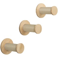 Wall Set 3 Multi-Level Wall Mounted Cat Perch System with 3 Sisal Posts, Natural