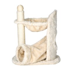 Baza Gandia Plush 26.8" Cat Tree with Sisal Scratching Post-Hammock & Tunnel
