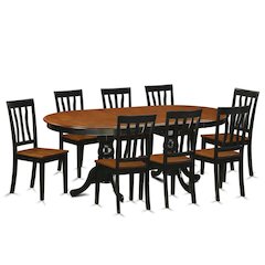 Elegant 9-Piece Dining Table Set – Solid Wood Dining Table for 8