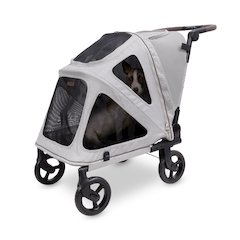 Hudson Pet Stroller - Medium -  Light Gray
