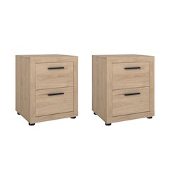 2 Drawer Nightstand - Set of 2