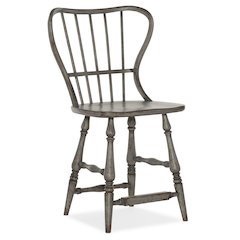 Ciao Bella Spindle Back Counter Stool-Speckled Gray