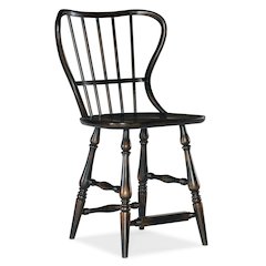 Ciao Bella Spindle Back Counter Stool-Black