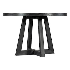 Chapman Shou Sugi Ban Petite Round Dining Table