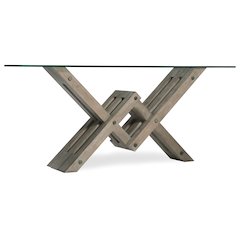 Affinity Glass Top Accent Console
