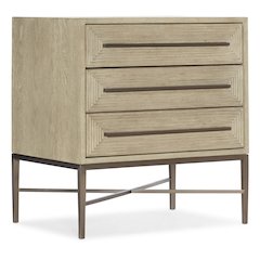 Cascade Three-Drawer Nightstand
