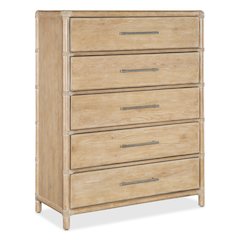 Retreat Pole Rattan Five-Drawer Chest