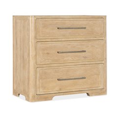 Retreat Three-Drawer Wood Nightstand in Dune Beige Finish by Hooker Furniture