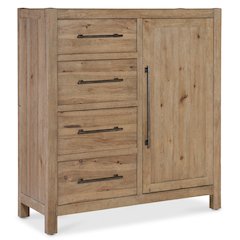 Vineyard Row Four-Drawer Door Chest in Light Natural Wood by Hooker Furnishings
