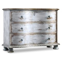 Chatelet 3 Drawer Wood Accent Chest in Distressed Blue by Hooker Furniture