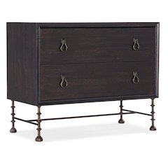 Hooker Furniture Big Sky Veneers and Solid Wood Bachelors Chest in Black
