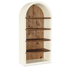Hooker Furniture Big Sky Veneers Wood Tahoe Etagere in White