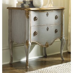 Seven Seas French Two Drawer Wood Accent Chest in Gray by Hooker Furniture