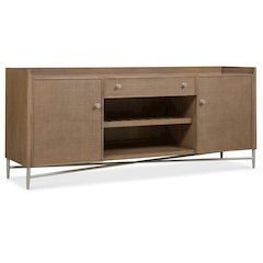 Sonnet Media Credenza in Medium Brown Wood by Hooker Furnishings