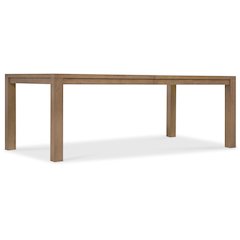 Sonnet Rectangle Dining Table w/ 18" Leaf in Medium Brown Wood by Hooker
