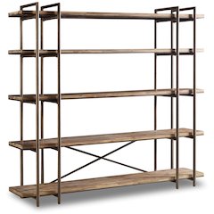 Hooker Furniture Home Office Studio 7H Scaffold Entertainment Center Light Wood