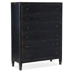 Hooker Furniture Bedroom Ciao Bella Six-Drawer Chest- Black