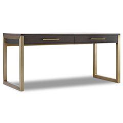Curata 68" Wood Computer Desk in Midnight Brown by Hooker Furniture