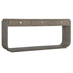 Modern Mood Wood Console Table in Brown by Hooker Furniture