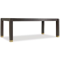 Hooker Furniture Curata Extendable Dining Table in Midnight Brown