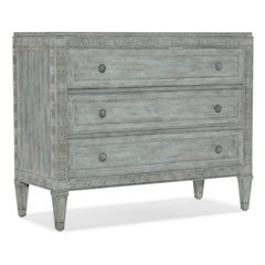 Charleston Three-Drawer Wood Chest in Waterscape Blue by Hooker Furniture