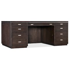 House Blend Executive Desk in Brown Wood by Hooker Furniture