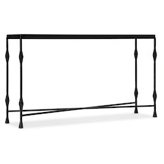 Commerce & Market Metal-Wood-Stone Console Table in Black by Hooker Furniture
