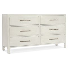 Hooker Furniture Serenity 6-Drawers Bedroom Dresser in Sand Dollar