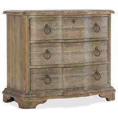 Hooker Furniture Bedroom Boheme Bastogne Three-Drawer Nightstand