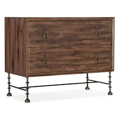 Hooker Furniture Big Sky Veneers and Solid Wood Bachelors Chest in Brown