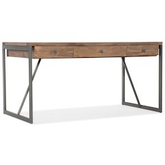 Hooker Furniture Writing Desk in Medium Wood and Gray