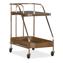 Commerce and Market Walnut Wine and Bar Cart