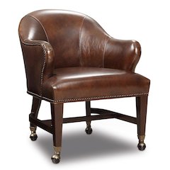 Hooker Furniture Queen Leather Game Chair in Brown
