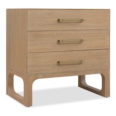 Banyon Bay Three Drawer Nightstand in Natural Wood by Hooker Furnishings