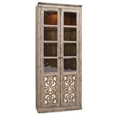 Chatelet 2 Door Wood Door Bunching Curio in Caramel Froth by Hooker Furniture