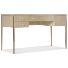 Melange Flourish Dressing Table with Marble Top on a Natural Base by Hooker