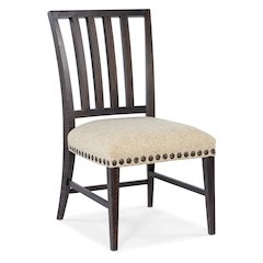 Hooker Furniture Big Sky Wood and Fabric Side Chair in Black